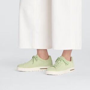NEW Birkenstock Made in Portugal Bend Low Sneakers - Suede Faded Lime  For Women
